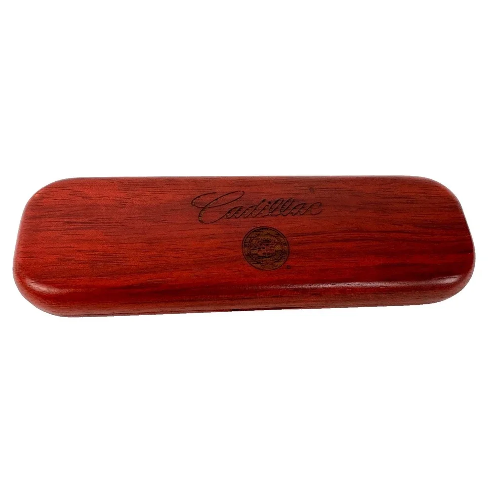 Cadillac Wooden Case With Logo and Pen In Original Box